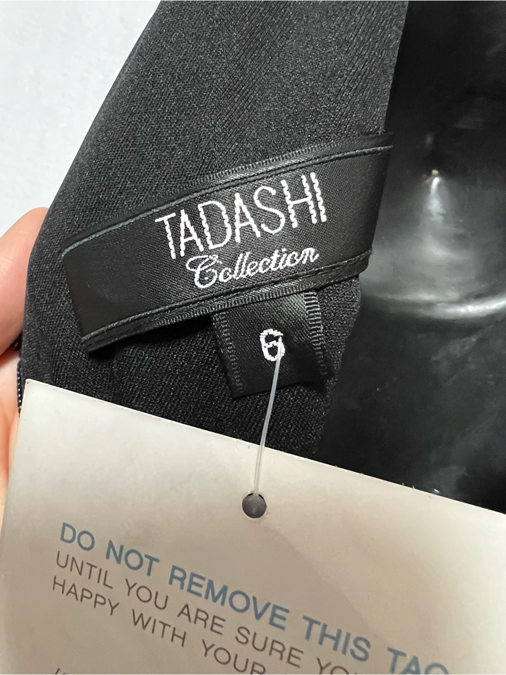 Tadashi Shoji Black v-neck ruched silk tiered maxi dress - Picture 5 of 7